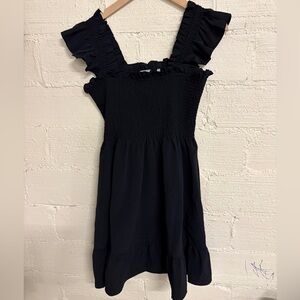 Hill House Black Ruffled Dress